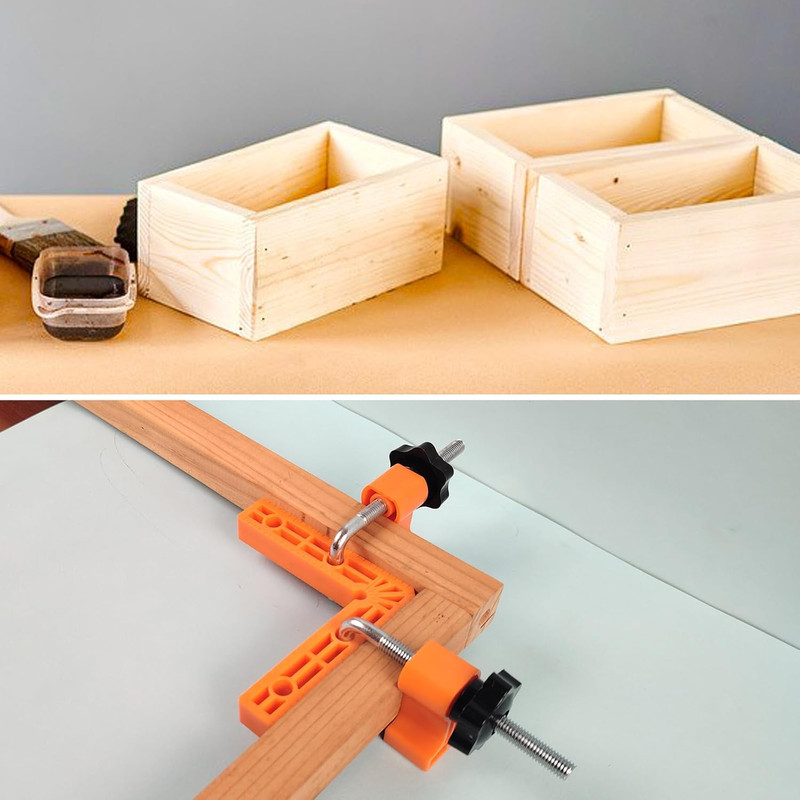 90 Degree Clamp,Positioning Squares, 3" 4" 2.3" Right Angle Clamp with 12 Clampi gallery