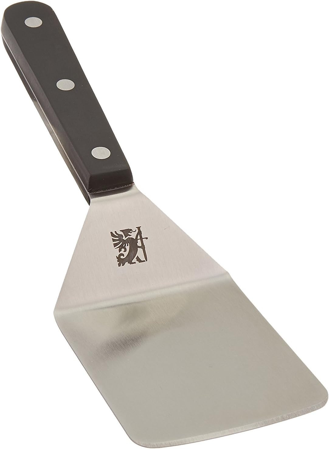 Triple Rivet Wide Turner, 9.625 Inch Stainless Steel Spatula for Cast Iron, Grid gallery