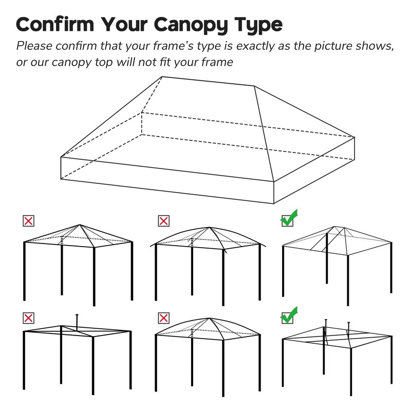 InstaHibit 10x20Ft Replacement Canopy Top Cover UV50+ Outdoor Patio Home Garden gallery