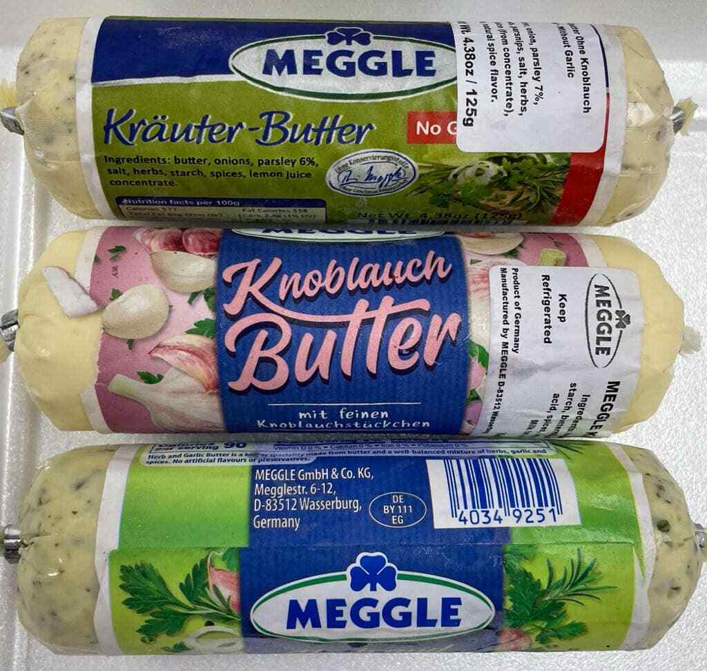 MEGGLE GERMAN HERB & GARLIC BUTTER 3 PACK /375g $15 !! US SELLER !! gallery