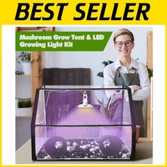 Easy-to-Use Mushroom Growing Setup with LED Lighting$
