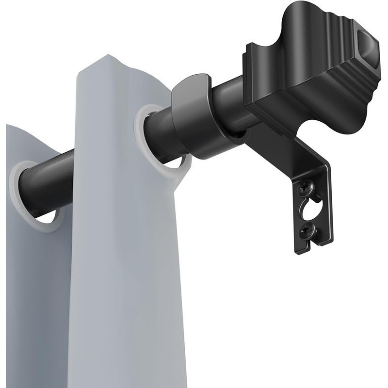 Stainless Steel Curtain Rod Adjustable Lengths Easy Installation Home Décor New gallery
