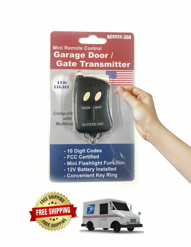 Access 300 10 Digit Dip Switch Garage Door Opener Remote Transmitter Keyring gallery