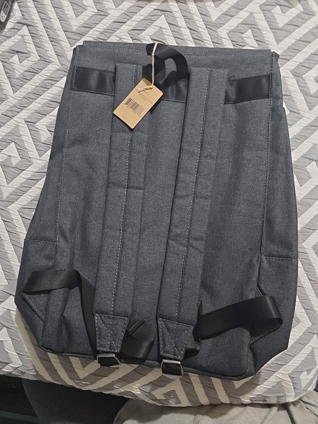 Verdict Charcoal Grey Cloth Back Pack 2