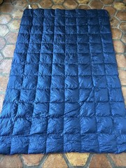 Horizon Hound GR-20 Down Quilted Blanket Camping Packable Throw Hike 54×80” Blue