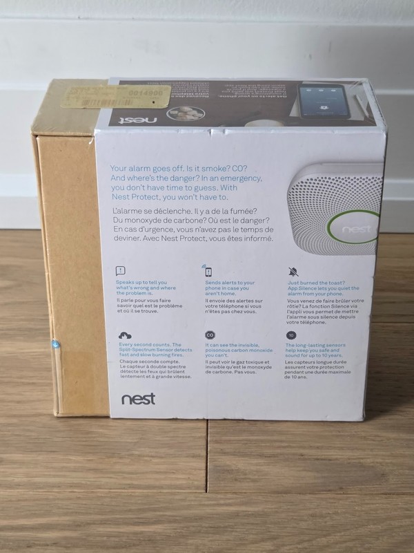 Google Nest Protect Smoke Carbon Monoxide Alarm Wired 2nd Gen New 01/2028 gallery