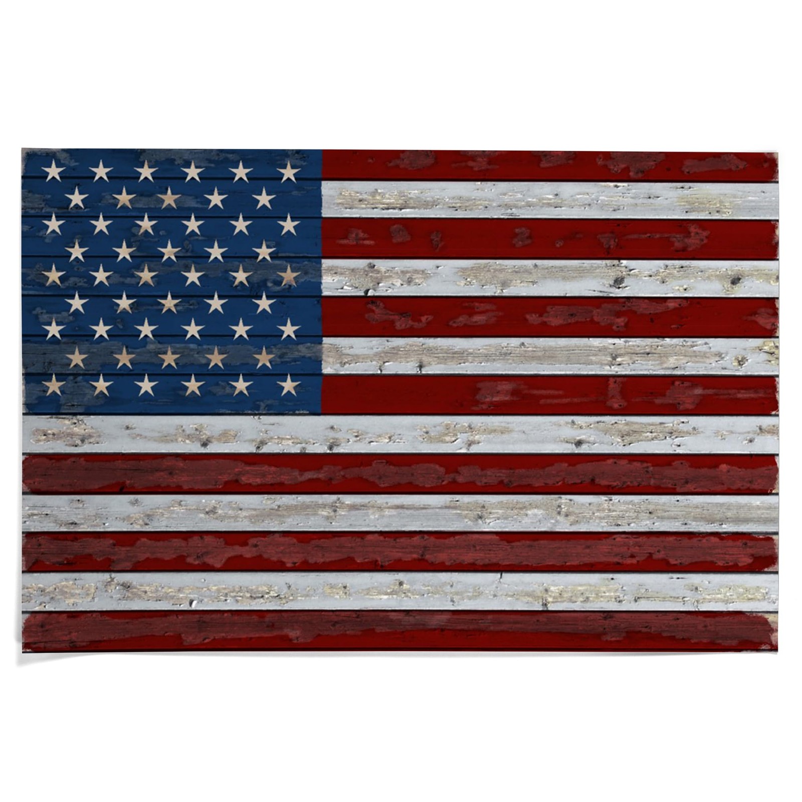 36x54 Inch Giclee Art Print Wall Decor, Distressed American Flag gallery
