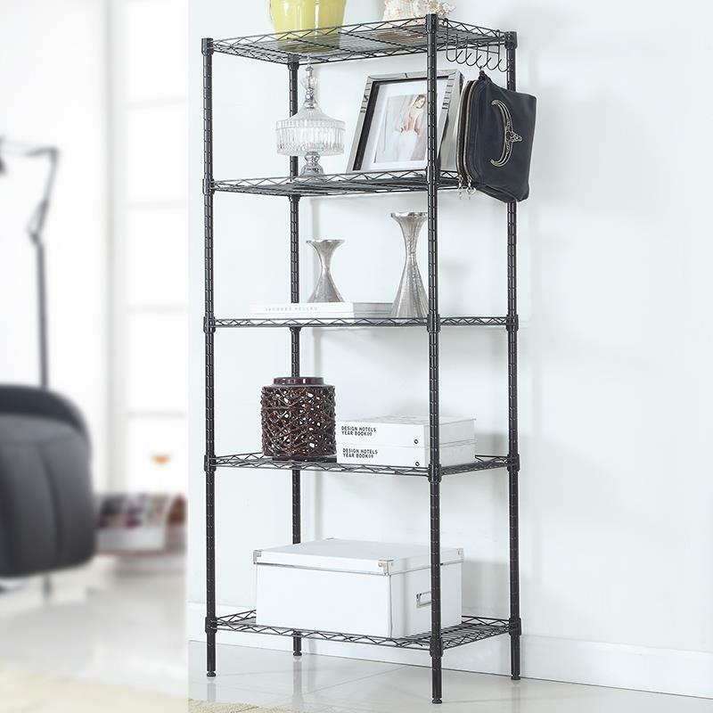 5-Tier Wire Shelves Unit Adjustable Metal Shelf Rack Kitchen Storage Organizer gallery
