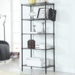5-Tier Wire Shelves Unit Adjustable Metal Shelf Rack Kitchen Storage Organizer