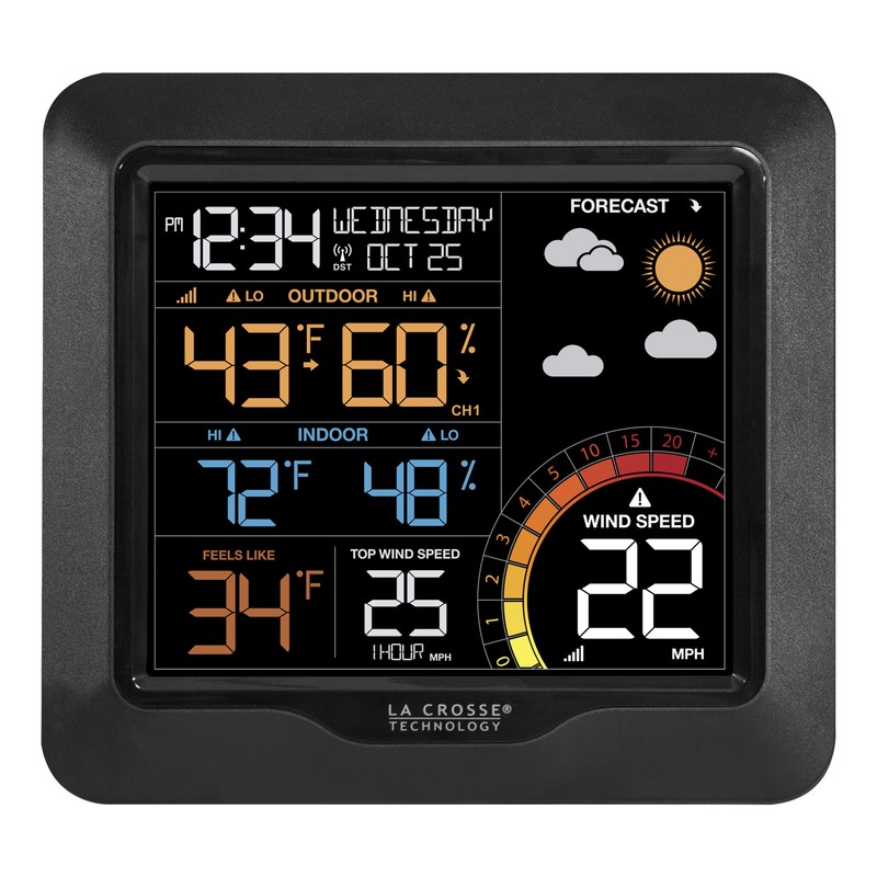 327-1417 La Crosse Technology Professional Color Wind Speed Weather Station gallery