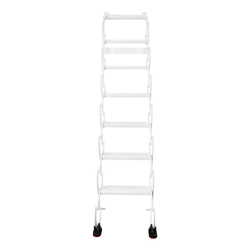 Retractable Pull-Down Attic Ladder -68.9" Wall Mounted Folding Loft Ladder Stair gallery