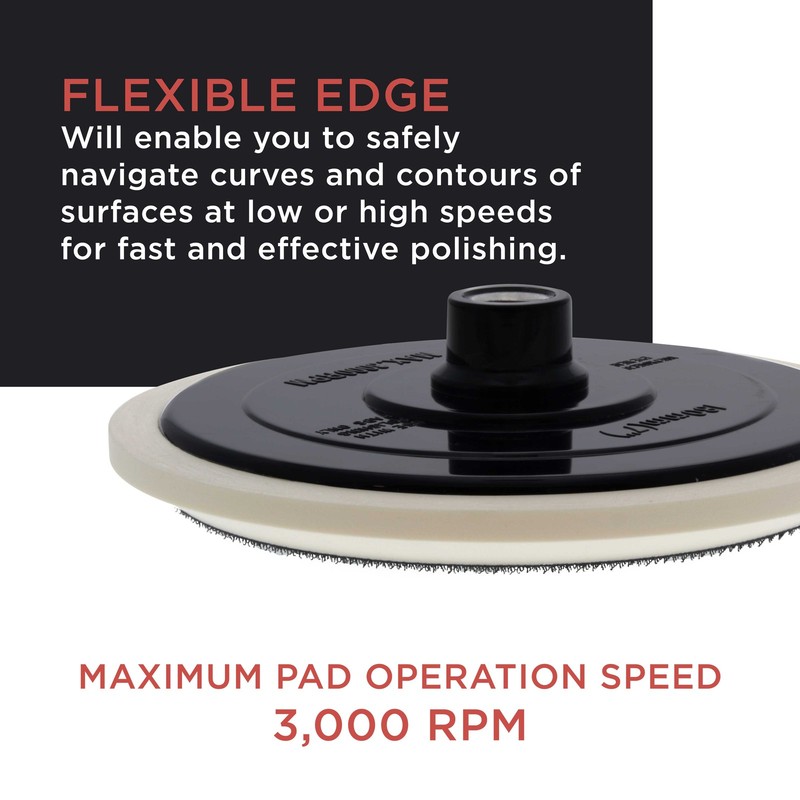 7" Hook & Loop Polisher Buffer Backing Plate Pad, Attach Foam Wool Polishing Pad gallery