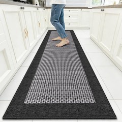 Machine Washable Kitchen Rug Non Slip Absorbent Floor Mat Chenille Carpet