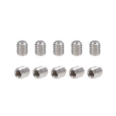 100Pack M3x4mm Internal Hex Socket Set Grub Screws Flat Point 304 Steel Screw