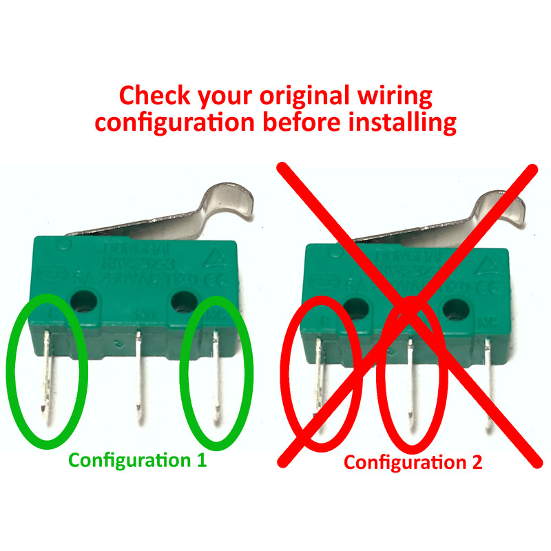 Shark Vacuum Brushroll MICRO SWITCH for PCB Circuit Board Donghai KW4-3Z-3 OEM gallery