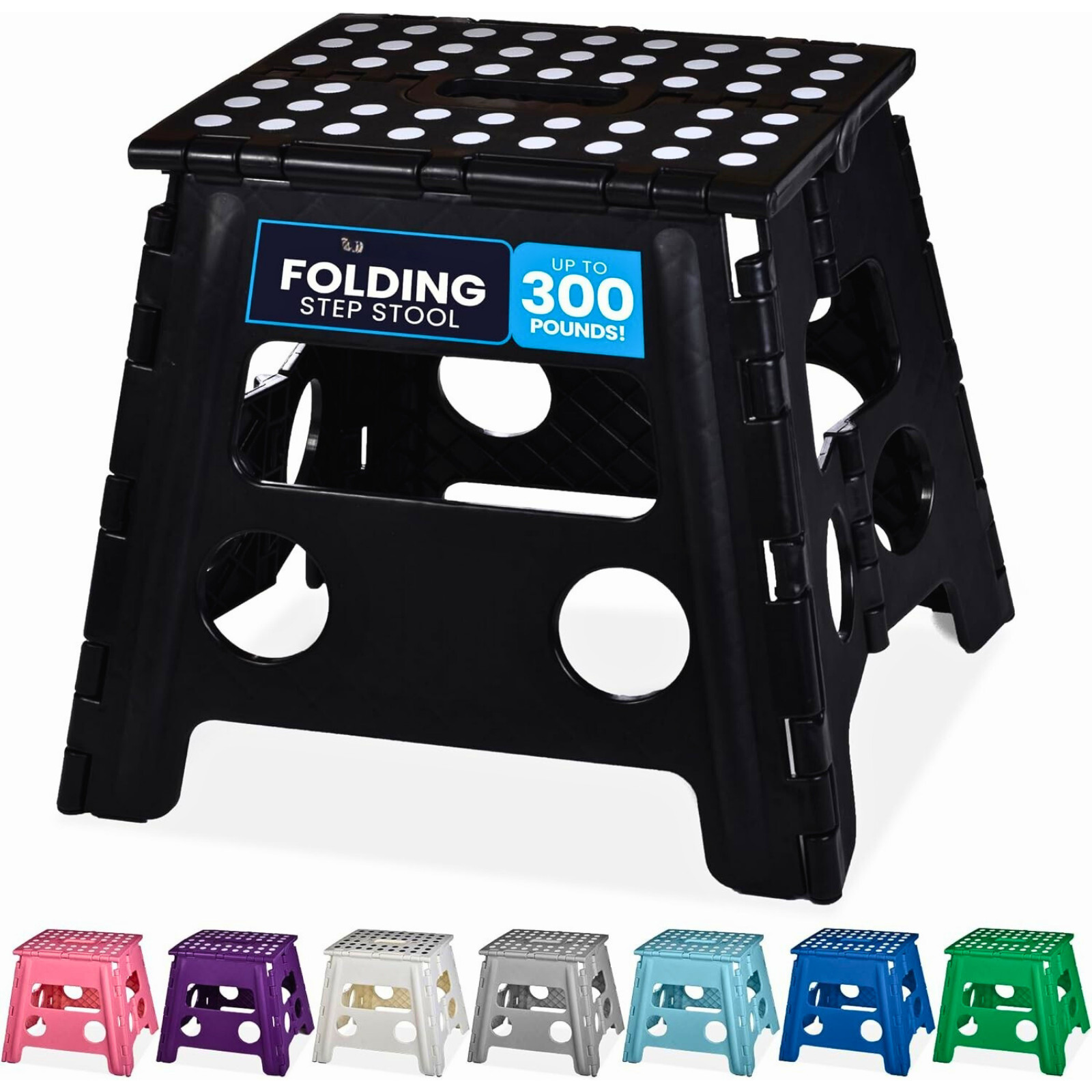 Collapsible Folding Plastic Kitchen Step Foot Stools with Handle gallery