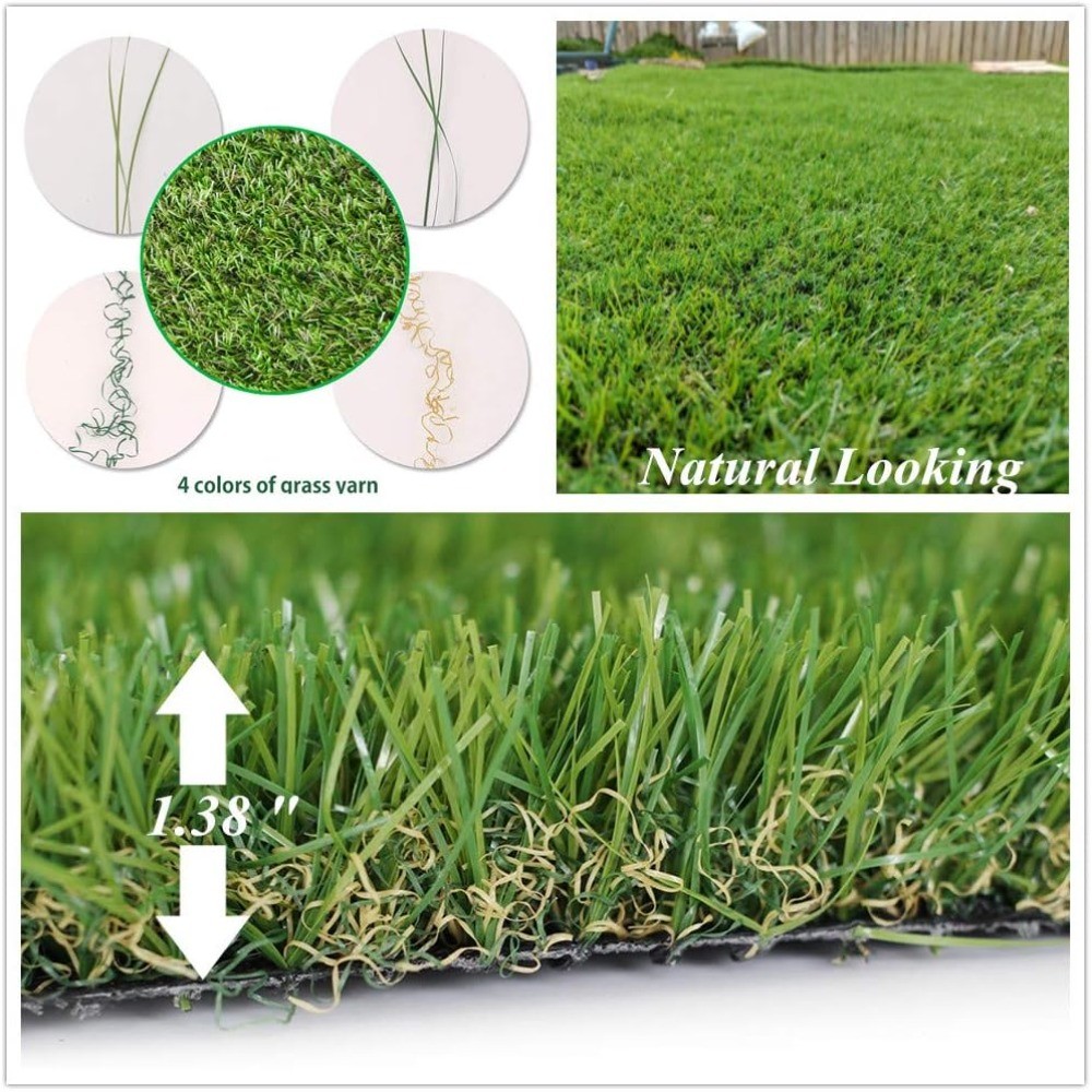 3.3x5FT Pet Artificial Grass Rug Rubber Back Drainage Holes Garden Decor gallery