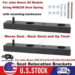 Seat Relocation Brackets w/ Hardwares For John Deere 318,300,314,316,322,420,430