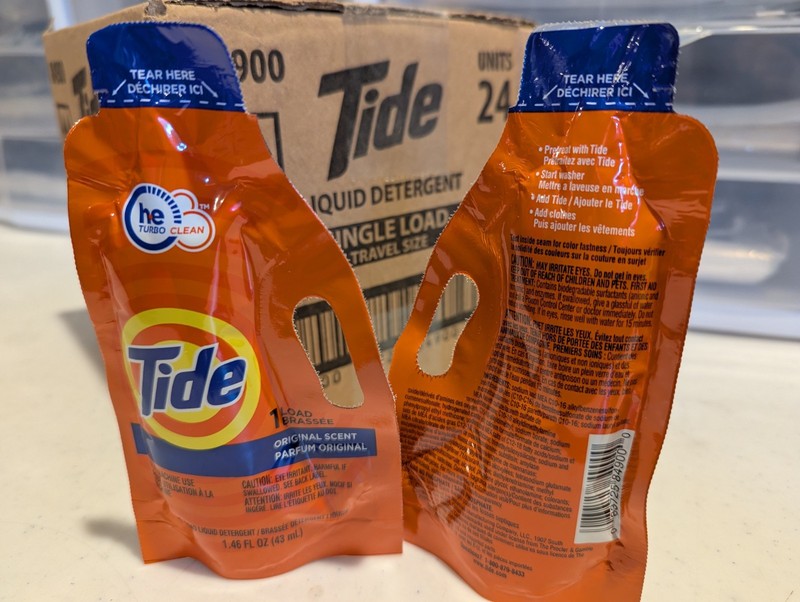 Tide Single Machine Load Liquid Laundry Detergent, 1 ct - Case of 24 for Camping gallery