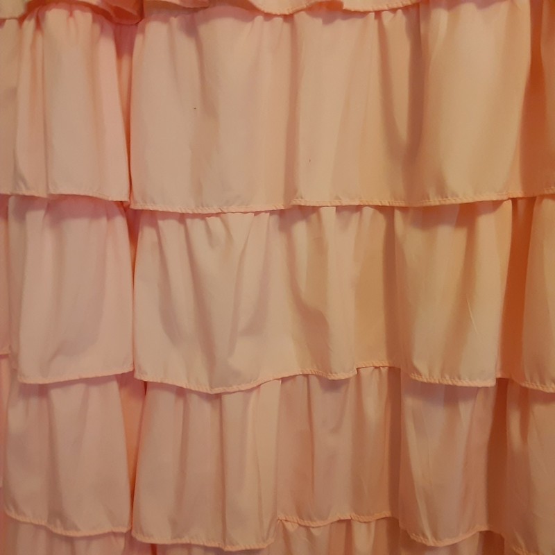 Curtain Panels Soft Pink Layered Bubble Ruffle 88" Panel Set of 2 38" Wide Each gallery