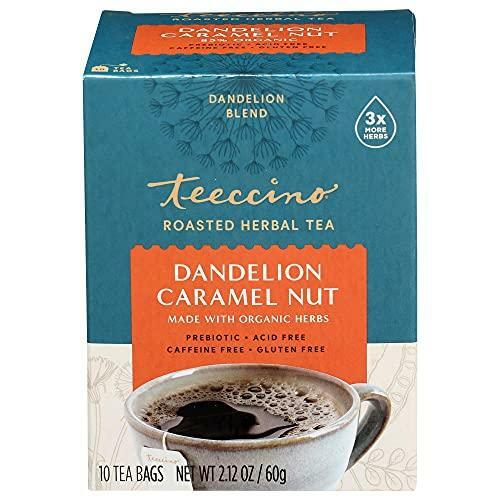 Teeccino Dandelion Tea – Caramel Nut – Rich & Roasted Herbal Tea That’s gallery