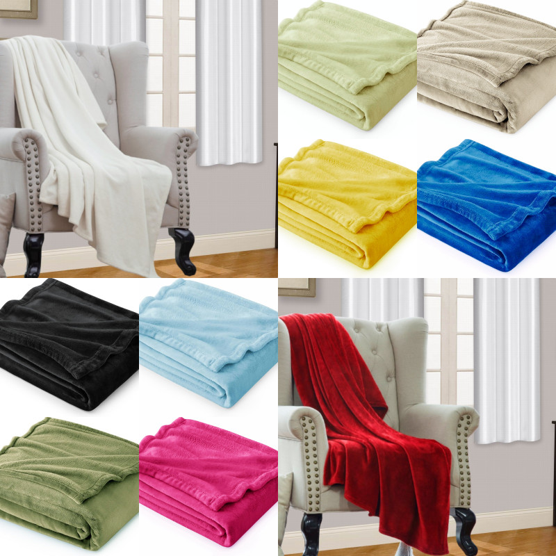SMALL THROW FLANNEL FLEECE COSY TODDLER BED BLANKET BABY NURSERY SOFT PLUSH WARM gallery