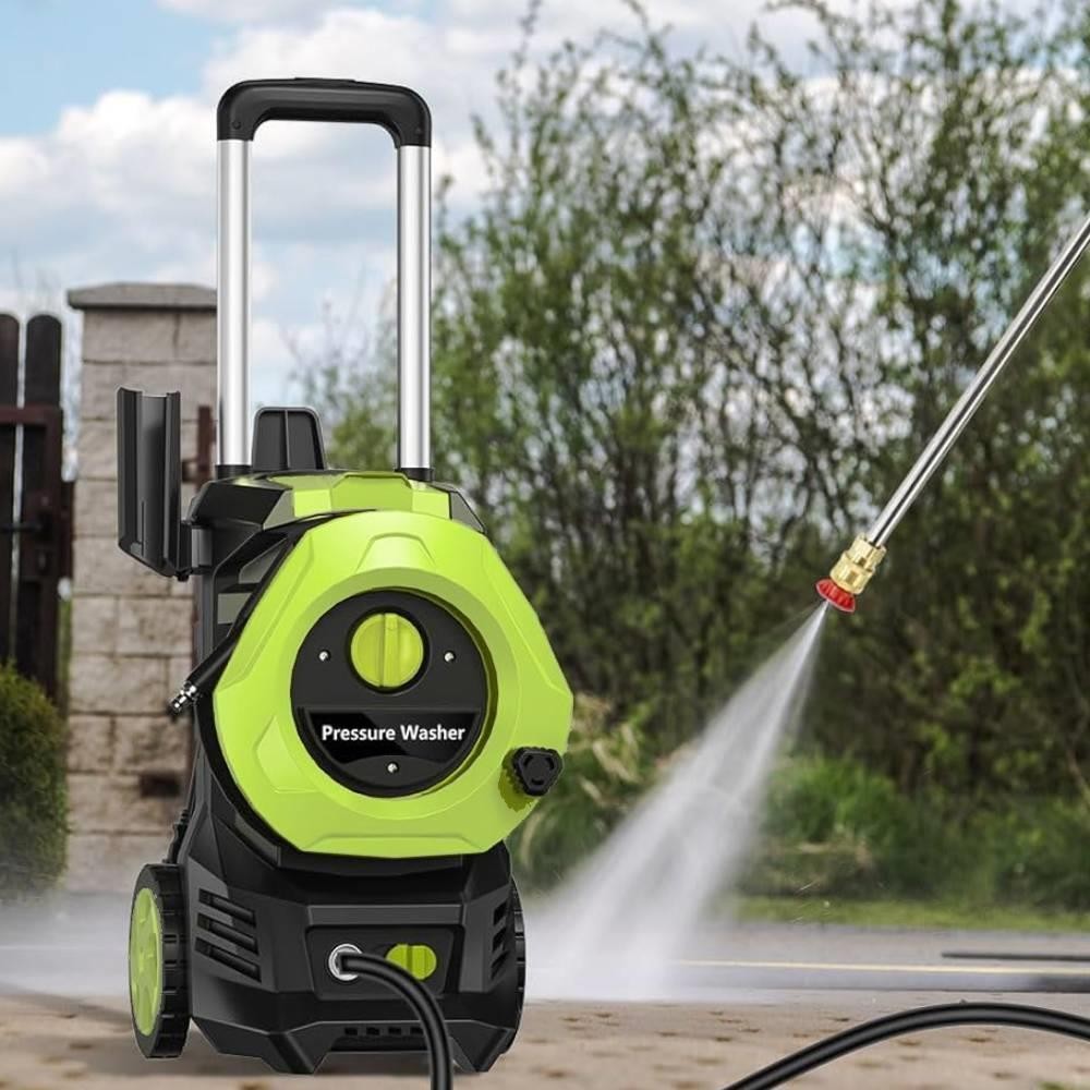 Electric High Pressure Washer 4500PSI 2GPM with Telescopic Handle and Wheels NEW gallery