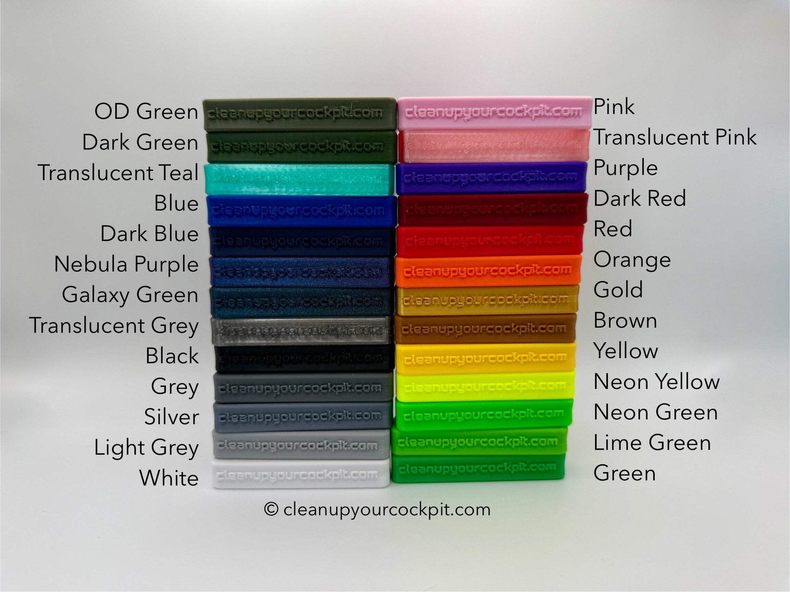 Kinder Fluff Window Shade Clips for Visor Rail on Boeing 737 and other Aircraft gallery