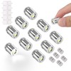 Unbranded Mini LED Lights, Cold White, 10pcs, 1.5x1cm, for Model Doll, DIY gallery