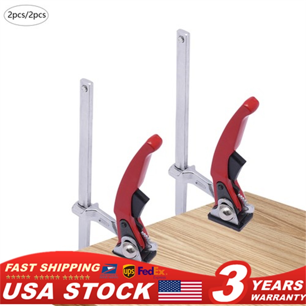 2PCS Saw Guide Rail Ratchet Clamp Track Saw Clamping Force Max 485lbs ﻿ gallery