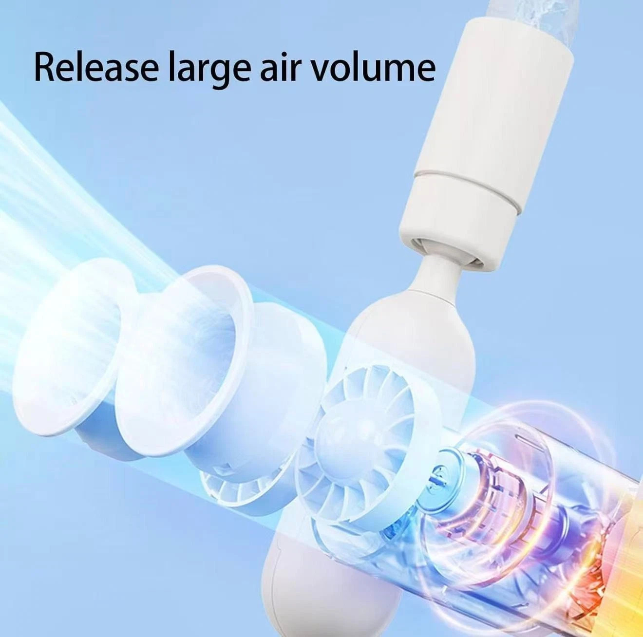 Neck Fan, Rechargeable Neck Air Conditioner Fan with High-Speed Turbine Strong W gallery