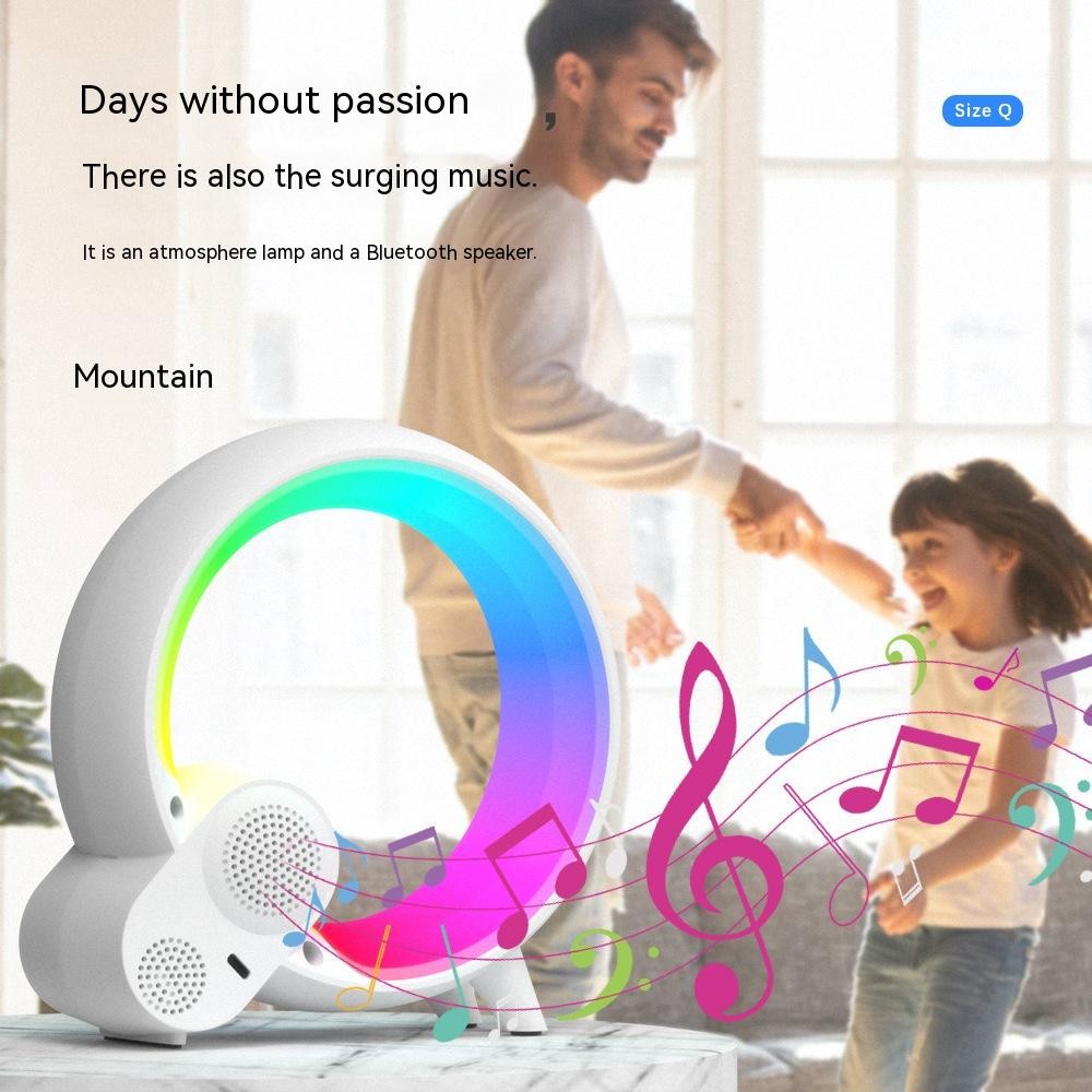 Creative Q Light Analog Sunrise Digital Display Alarm Clock Bluetooth Audio Inte gallery