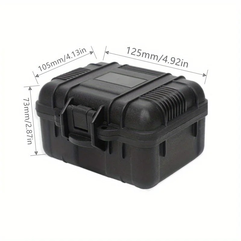 6 Sizes Black Hard Shell PP Toolbox Shockproof Portable Tool Storage Case gallery