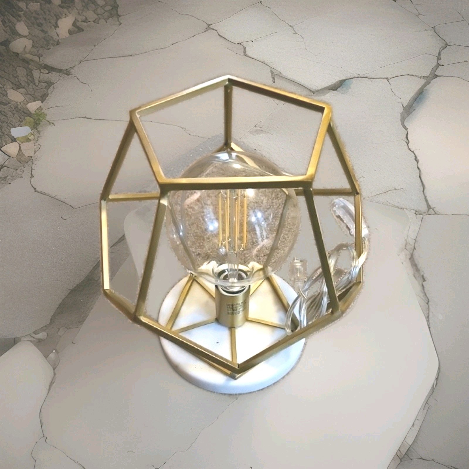 James 10in Table Gold Glass Lamp Decorative Classy - Jonathan Y - JYL1047A gallery