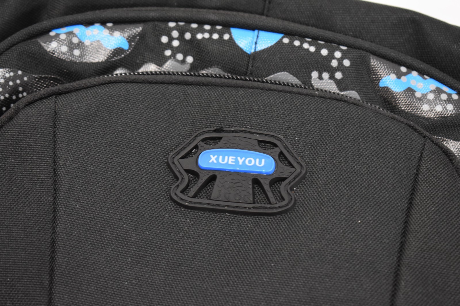 THXB Black & Blue Backpack Lightweight School Backpack Multiple Storage 3