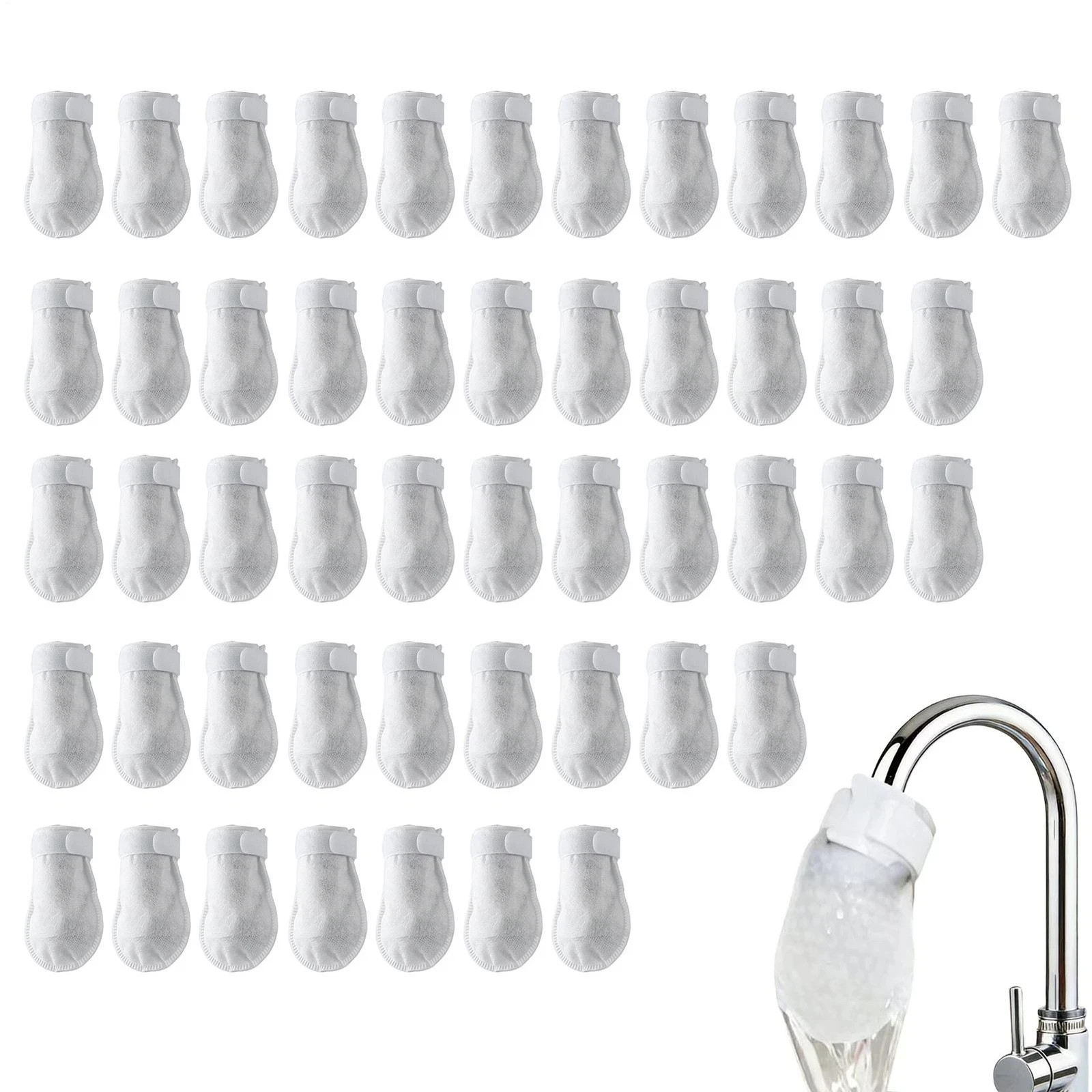 100PCS Cotton Filter Bag For Faucet, DIY Faucet Filter Cotton Bags Water Filters gallery