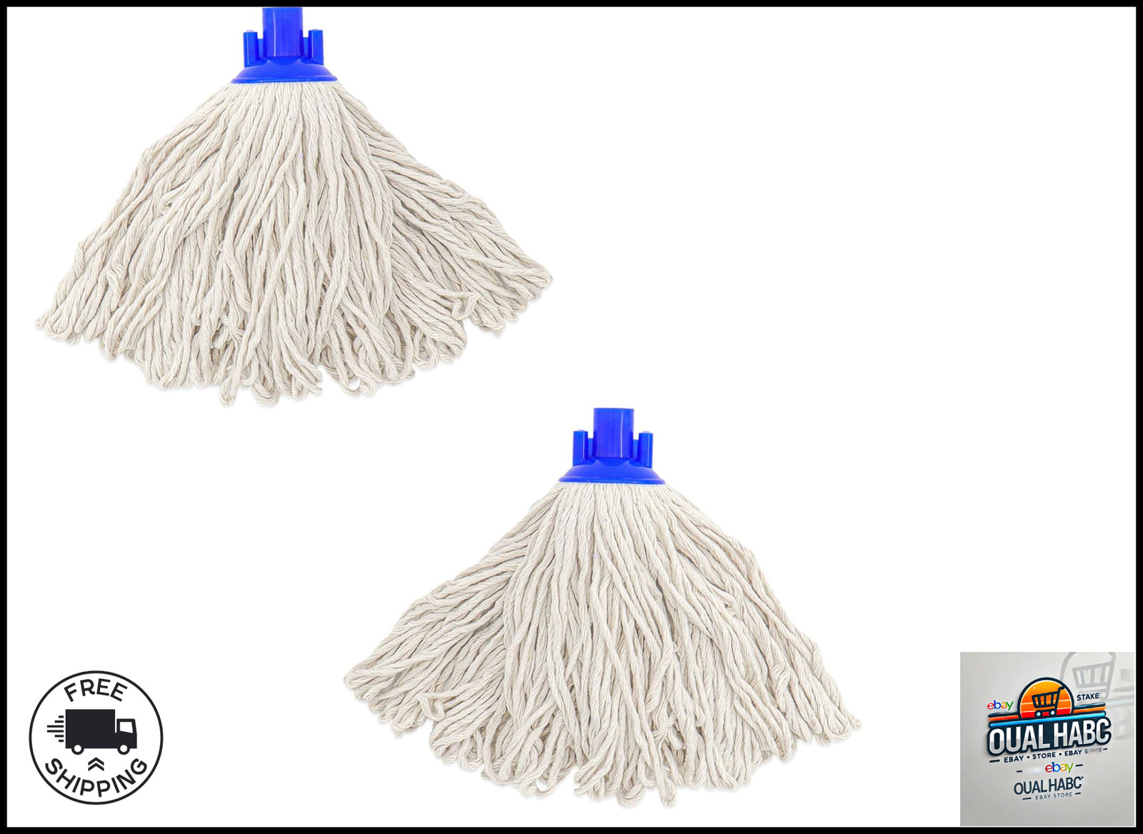 Cotton String Screw on Mop Replacement Head Compatible with All Standard US Pole gallery