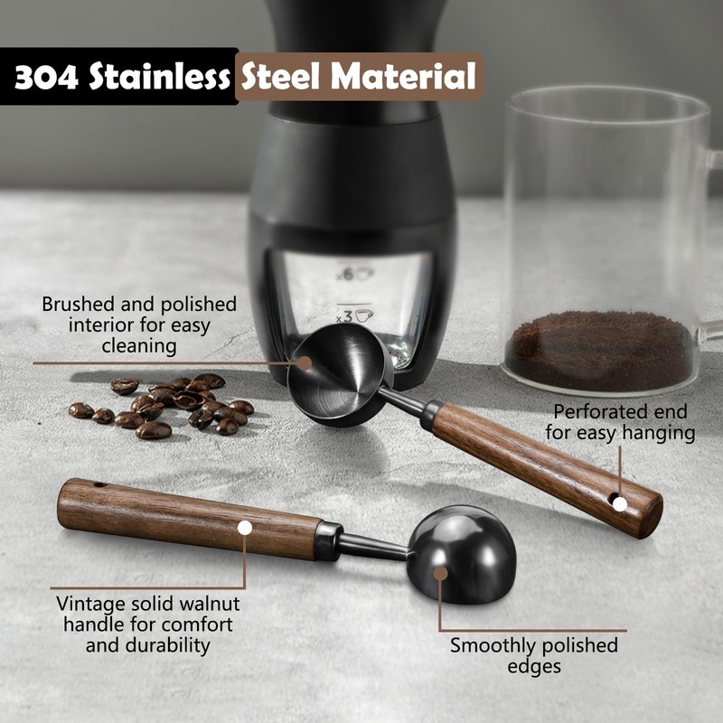 2Pcs Coffee Scoop for Ground Coffee - 1 Tbsp (15ml) & 2 Tbsp (30ml) Tablespoo... gallery