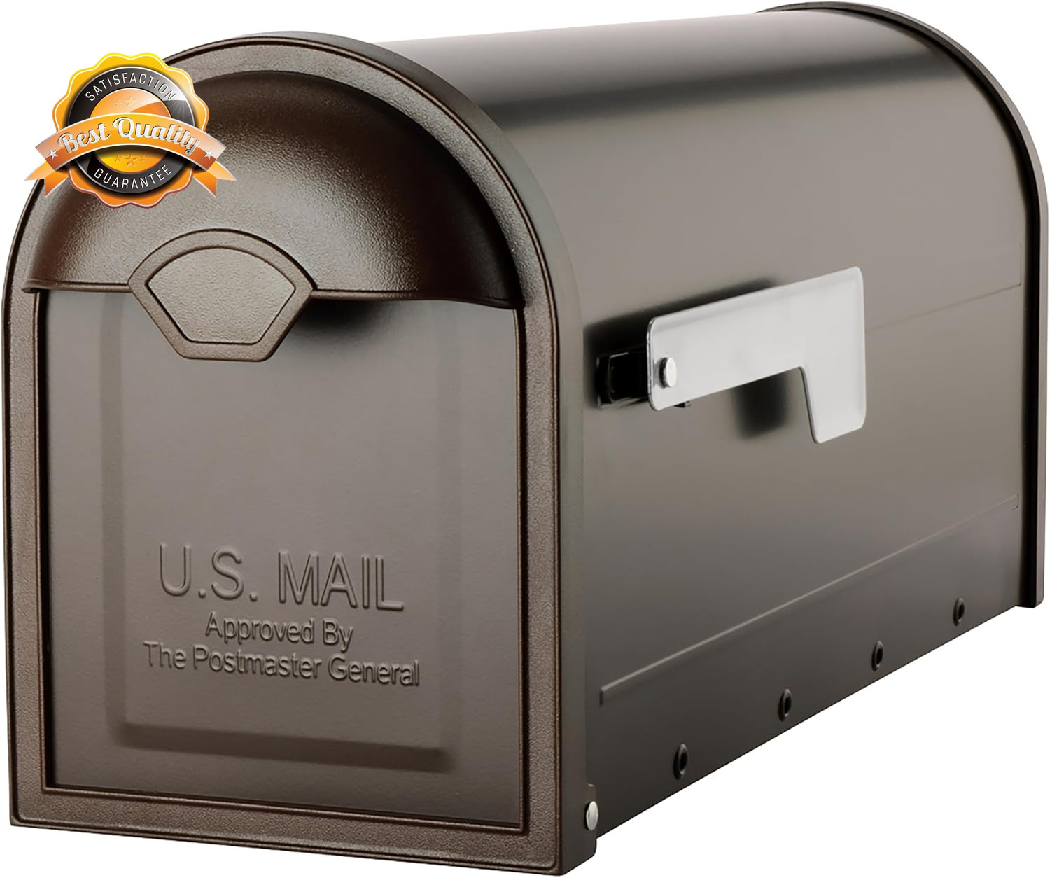 Post Mount Mailbox Rubbed Bronze Winston Residential Metal Outdoor gallery