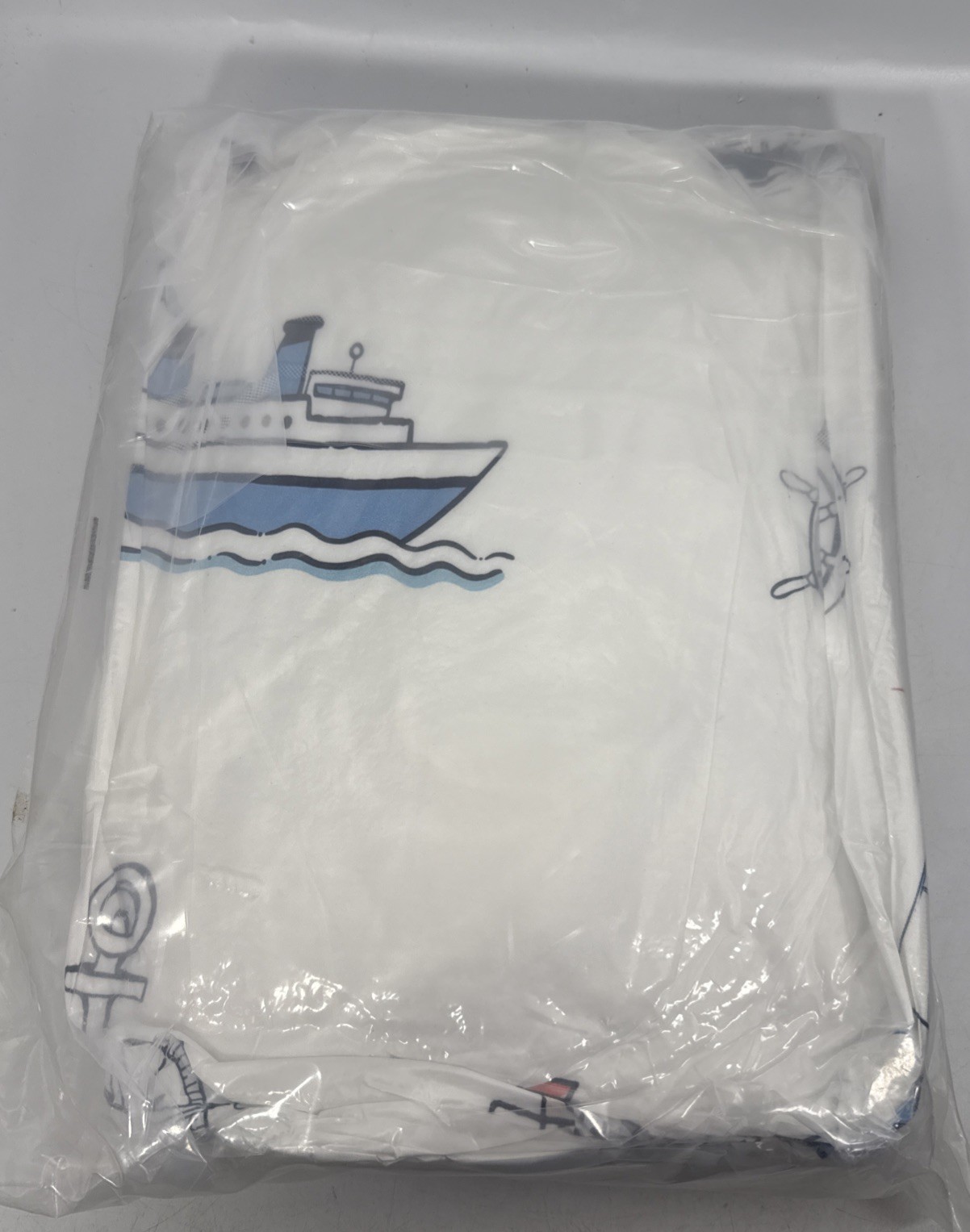 Nautical Sailboat Comforter Set Twin Size,Sea Transportation Ships Bedding Seal gallery