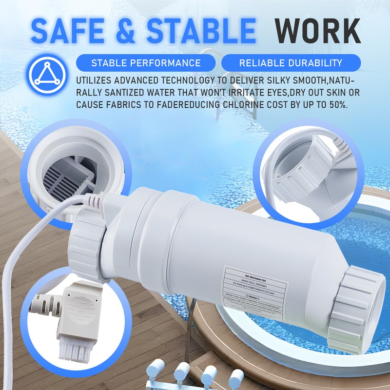 Salt Water Pool chlorinator System for Hayward Turbo Cell T-5 Cell 20000 Gallon gallery