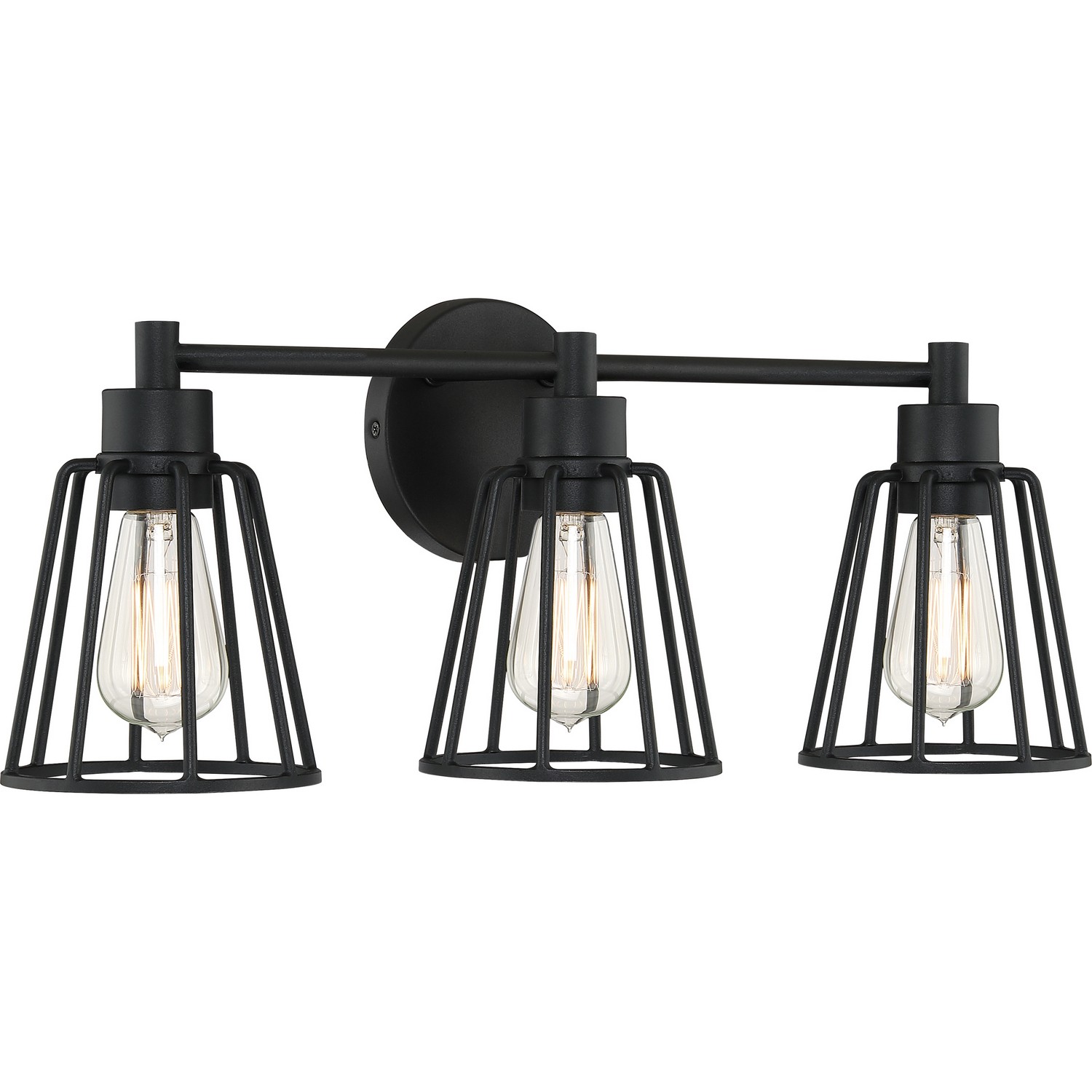 Atticus 3-Light Bathroom Vanity Light in Earth Black gallery