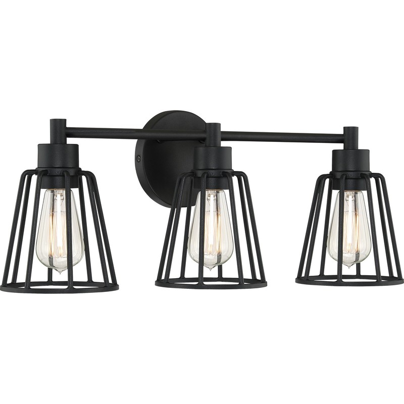 Atticus 3-Light Bathroom Vanity Light in Earth Black gallery