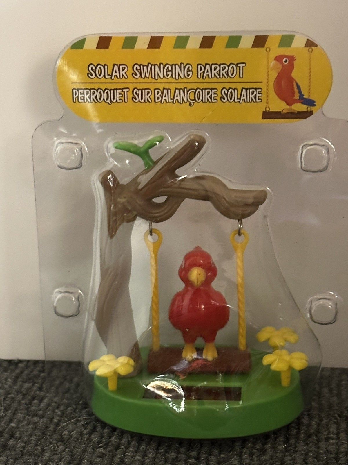 New Vintage ! Solar Powered Dancing Swinging Parrot gallery