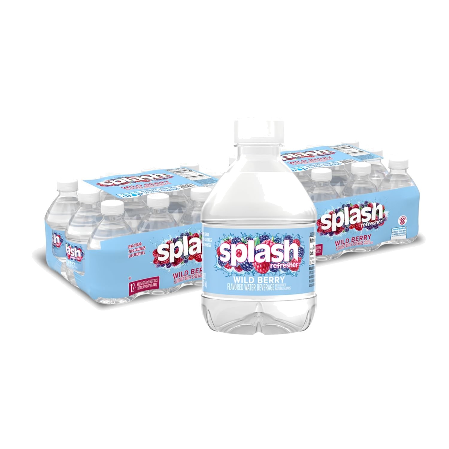 Wild Berry Flavored Water Beverage 8 Fl Oz Plastic Bottles 24 Pack gallery