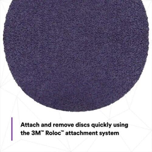 3M Cubitron II Quick Change Grinding Discs, 3 in Dia, 80+ Grit, 15 Pack gallery