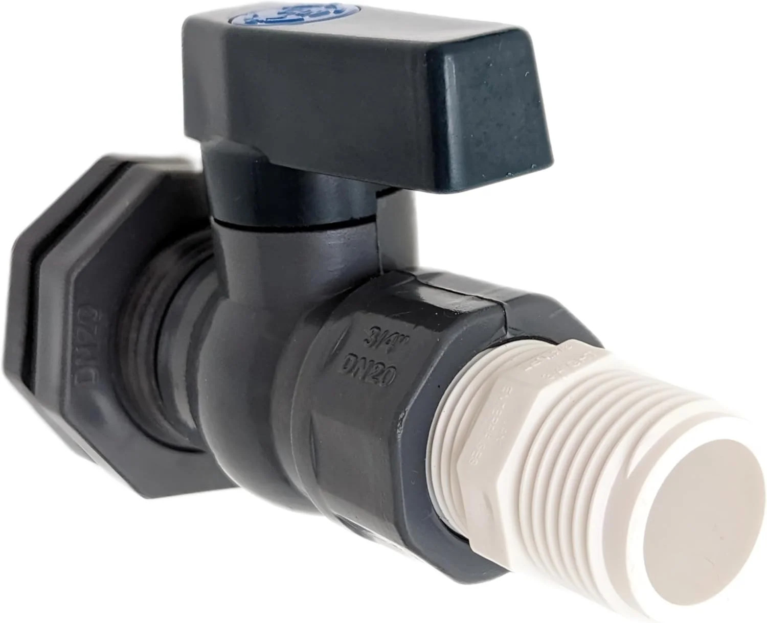 Rain Barrel Spigot Kit - 3/4" PVC Full Port Ball Valve with Bulkhead Fitting +Ho gallery