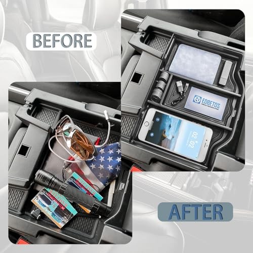 Full Center Console Organizer Compatible with 2019-2023 2024 2025 2026 Black gallery