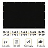 Privacy Screen Fence Mesh Heavy Duty 170 GSM Black 4ft x 25ft Outdoor Yard gallery