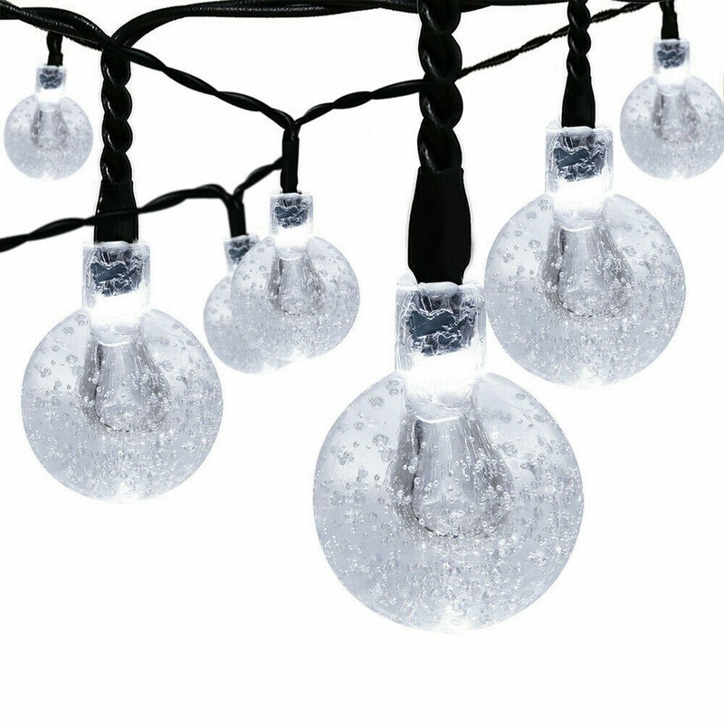 21FT Outdoor String Lights 30 LED Solar Bulb Patio Party Yard Garden Wedding gallery